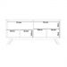 Buffet Moderno Atlanta Off White E Madeira Tebarrot