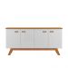 Buffet Racing 4 Portas Branco Nature