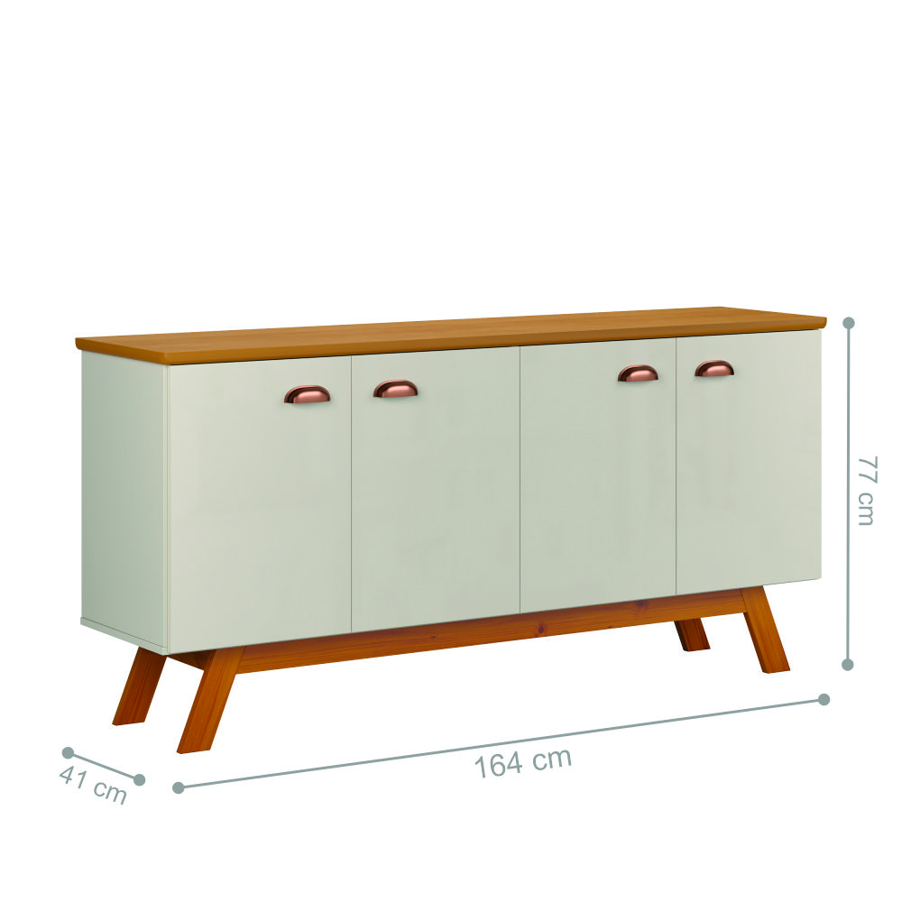 Buffet Racing 4 Portas Off White Nature