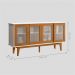 Buffet Sevilha 4 Portas Branco Nature