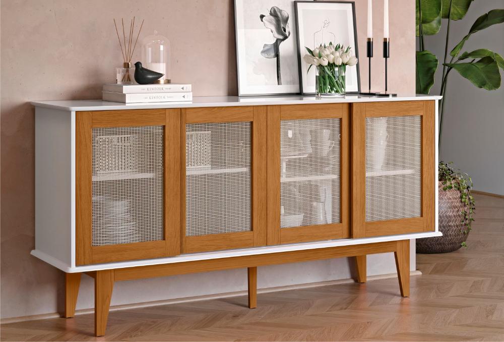 Buffet Sevilha 4 Portas Branco Nature