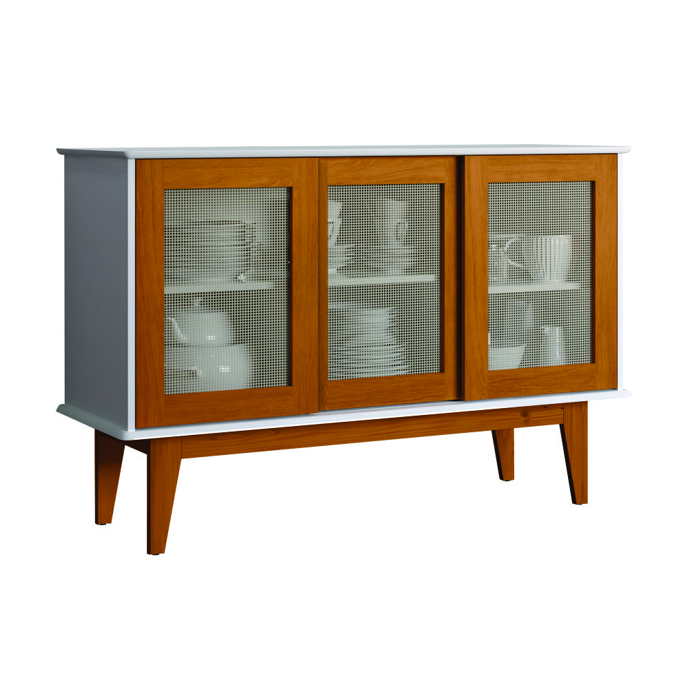 Buffet Valencia com 3 Portas Branco Nature