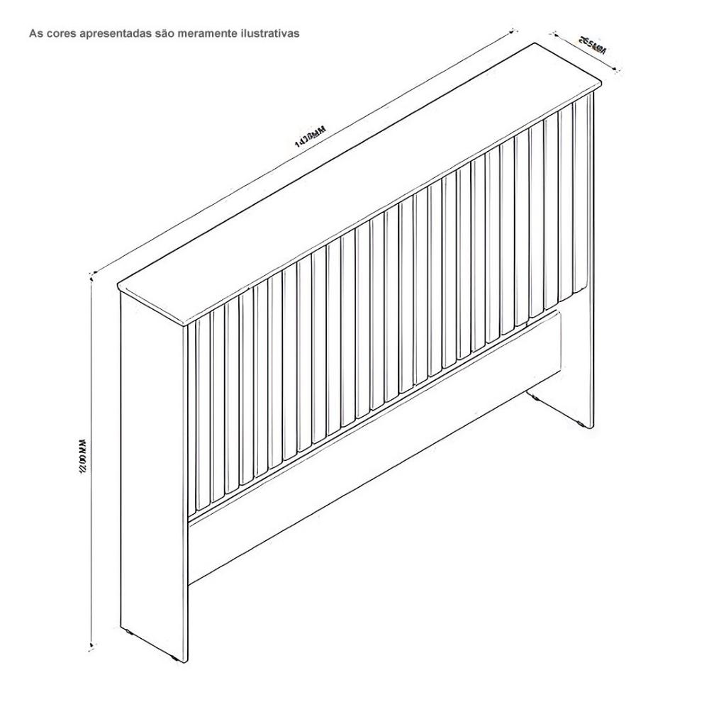 Cabeceira Box Ripada Detroit Casal Nature Tebarrot