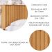 Cabeceira Casal Detroit Ripado 144 cm Nature Tebar