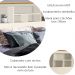Cabeceira Casal Havana 156 cm Off White Nature Tebar