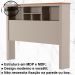 Cabeceira Para Box Casal 140cm Com Nichos 131 Off White Nature Tebar
