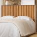 Cabeceira Queen Detroit Ripado 167 cm Off White Nature Tebar