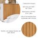 Cabeceira Queen Detroit Ripado 167 cm Off White Nature Tebar