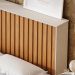 Cabeceira Queen Detroit Ripado 167 cm Off White Nature Tebar