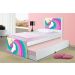 Cama Arco Íris Unicórnio com Auxiliar e Colchões