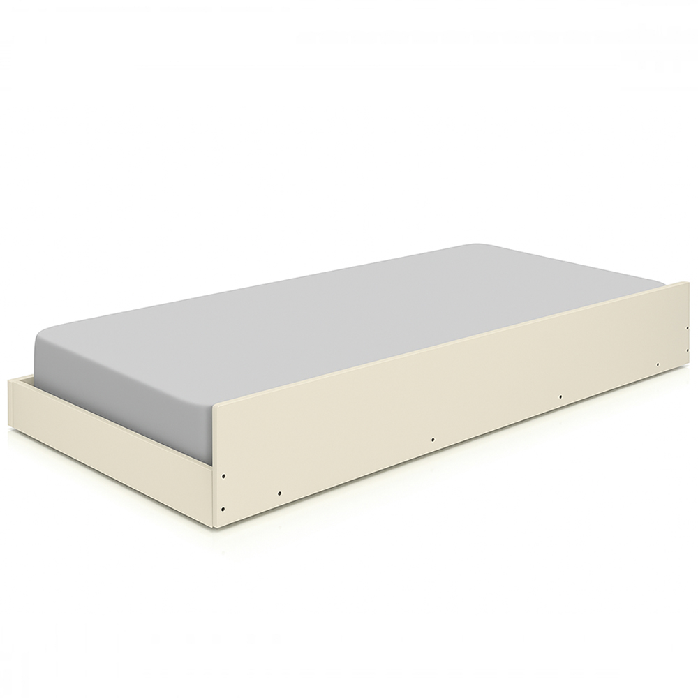 Cama Auxiliar Solteiro Barcelona Off White Tebar