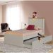 Cama Bibox Solt. Barcelona Off White E Nature C/ Auxiliar Tebarrot