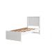 Cama Bibox Solteiro Barcelona Branco / Preto Com Dois Colchões - Tebarrot
