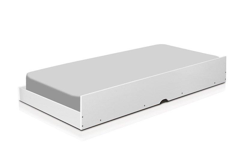 Cama Bibox Solteiro Barcelona Branco Com Colchões