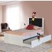 Cama Bibox Solteiro Barcelona Branco E Preto - Tebarrot