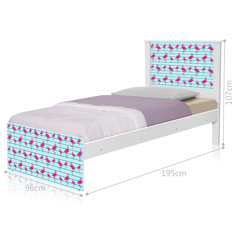 Cama Juvenil Flamingo com Colchão