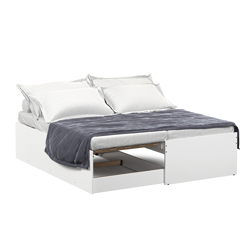 Cama Multifuncional Matrix 3 em 1 Branco Tebar