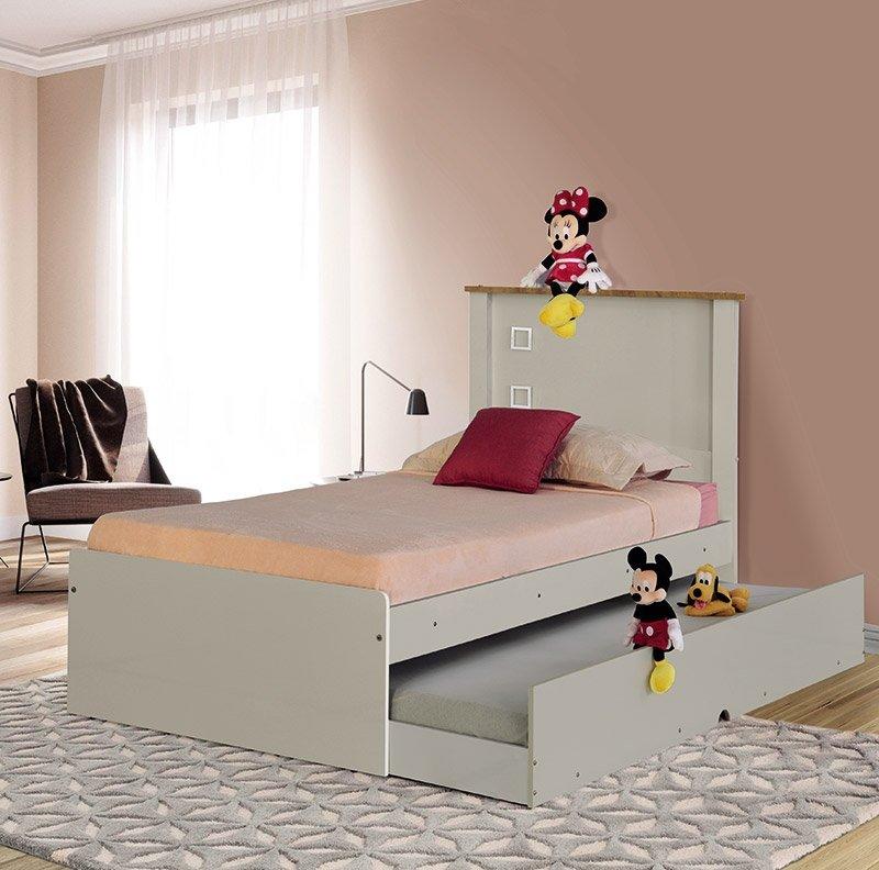 Cama Solt. Barcelona Off White E Nature Com Auxiliar Tebarrot