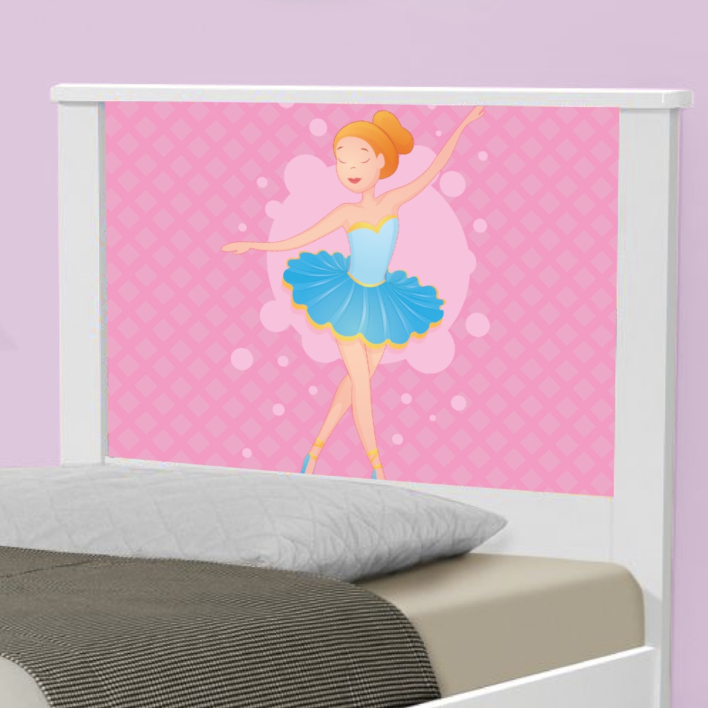 Cama Solteiro Adesivada Bailarina Clássica com Colchão