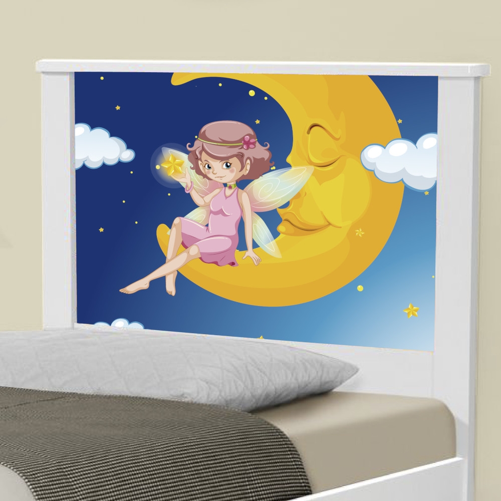 Cama Solteiro Adesivada Fadinha Encantada