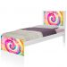 Cama Solteiro Adesivada Tie Dye com Colchão