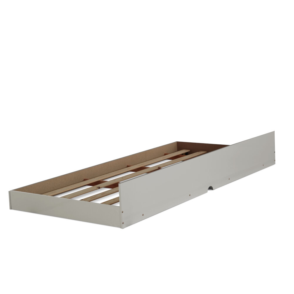 Cama Solteiro Alicante Off White com Auxiliar e Colchões