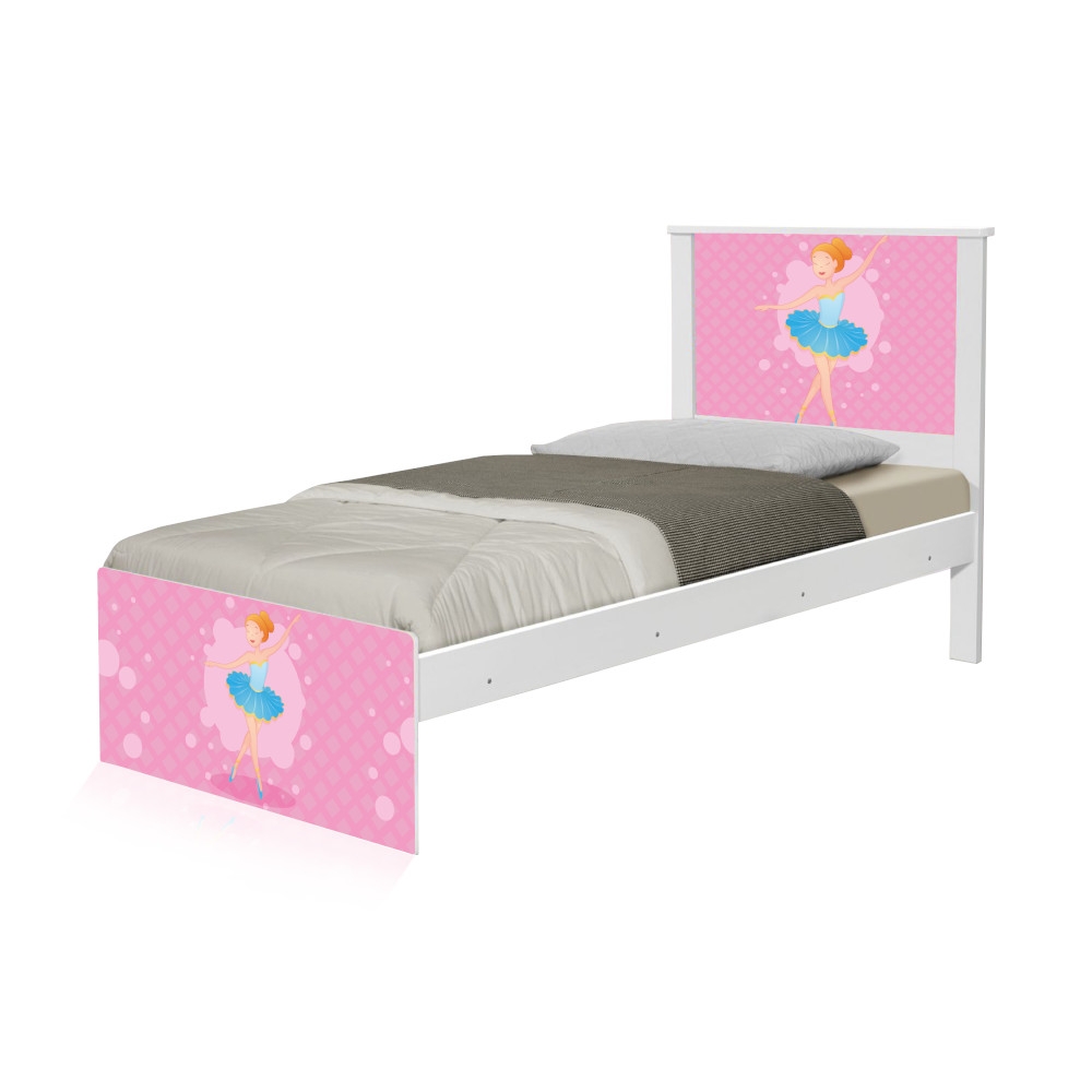 Cama Solteiro Bailarina Clássica com Colchão