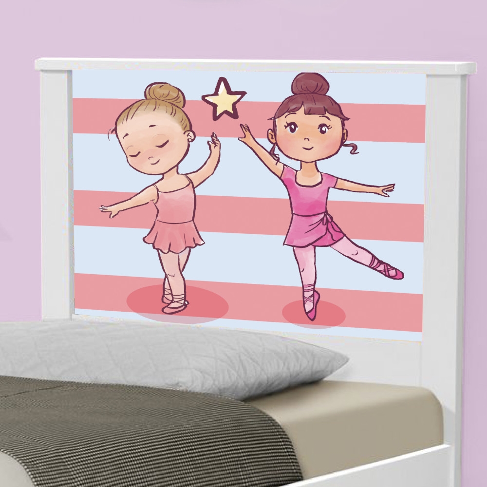 Cama Solteiro Bailarinas com Colchão