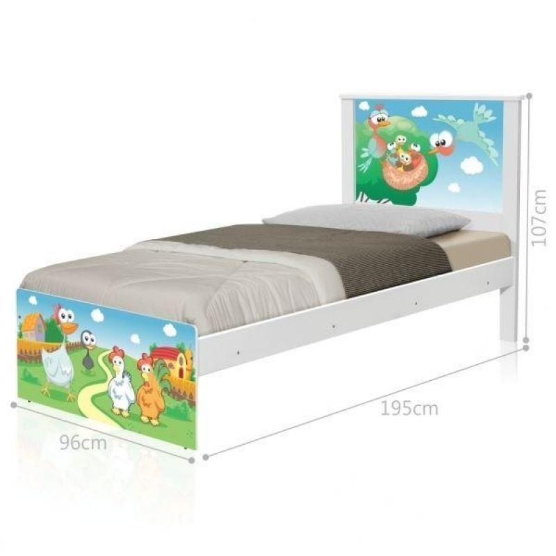 Cama Solteiro Barcelona Fazendinha