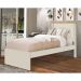 Cama Solteiro Barcelona Off White e Madeira