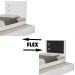 Cama Solteiro Bibox Barcelona Flex Branco/ Preto - Tebarrot