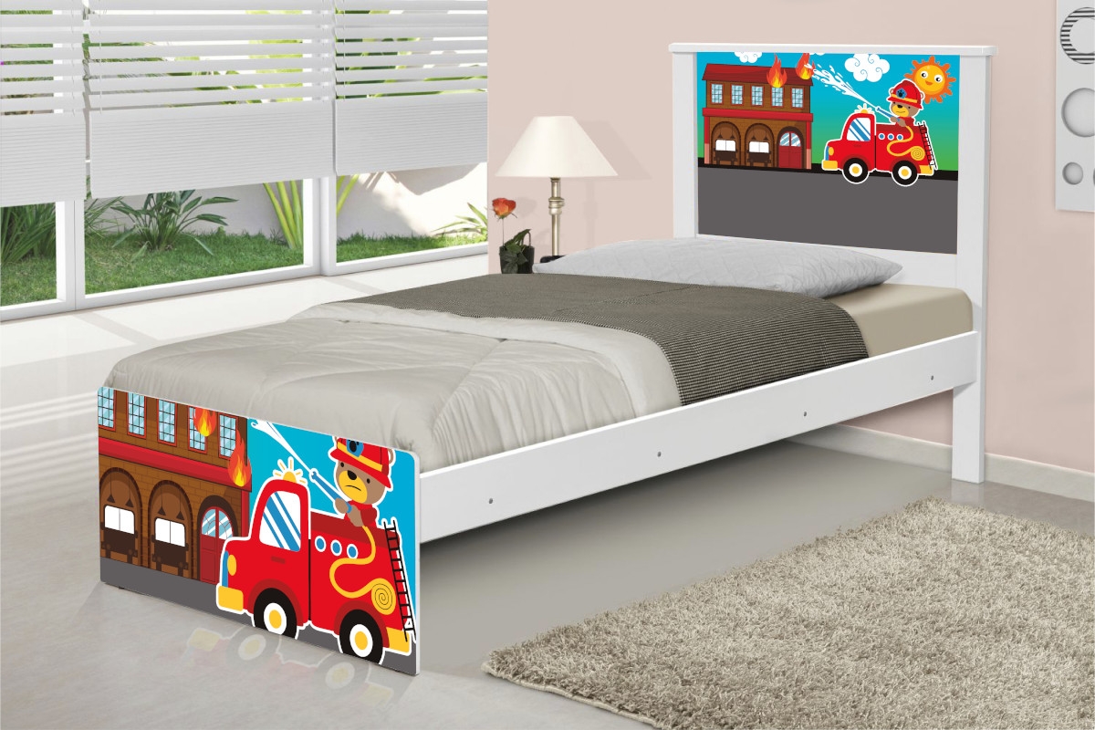 Cama Solteiro Bombeiro