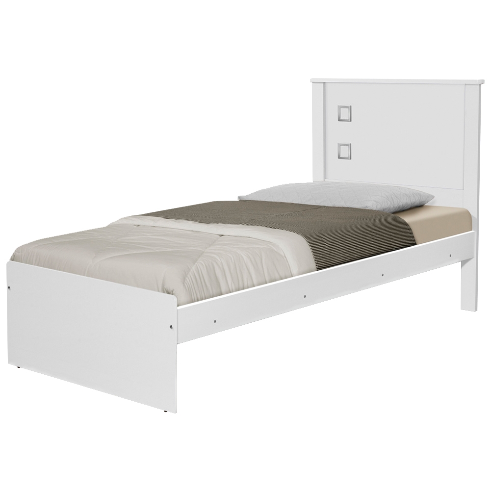 Cama Solteiro Branca