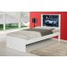 Cama Solteiro Carro Branco Potente com Colchão