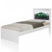 Cama Solteiro Carro Sport Verde com Colchão