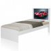 Cama Solteiro Carro Sport Vermelho com Colchão