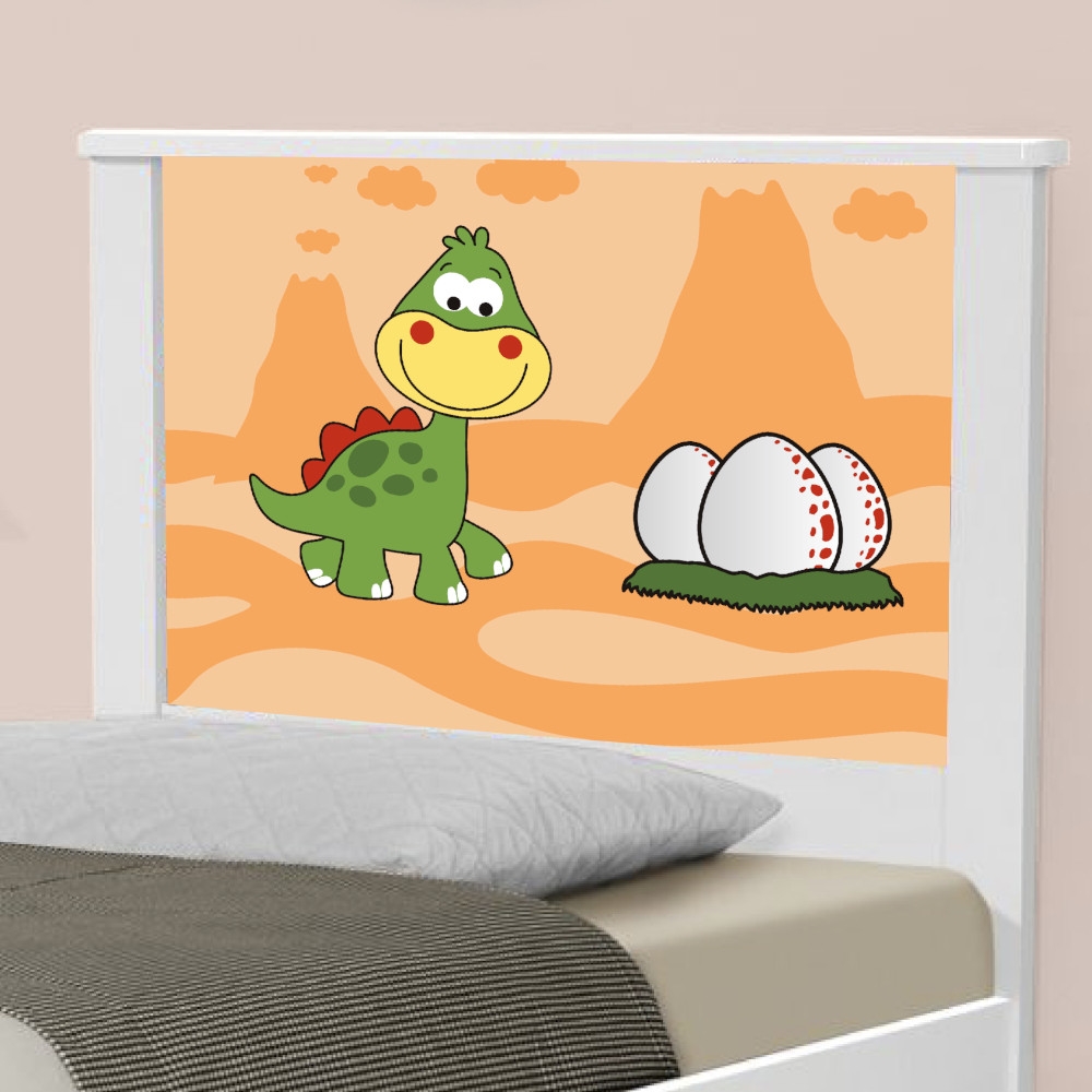 Cama Solteiro Dinossauro Baby com Colchão