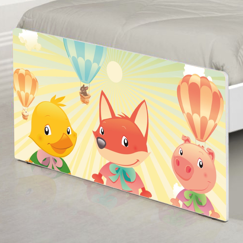 Cama Solteiro Fazendinha Animais com Colchão