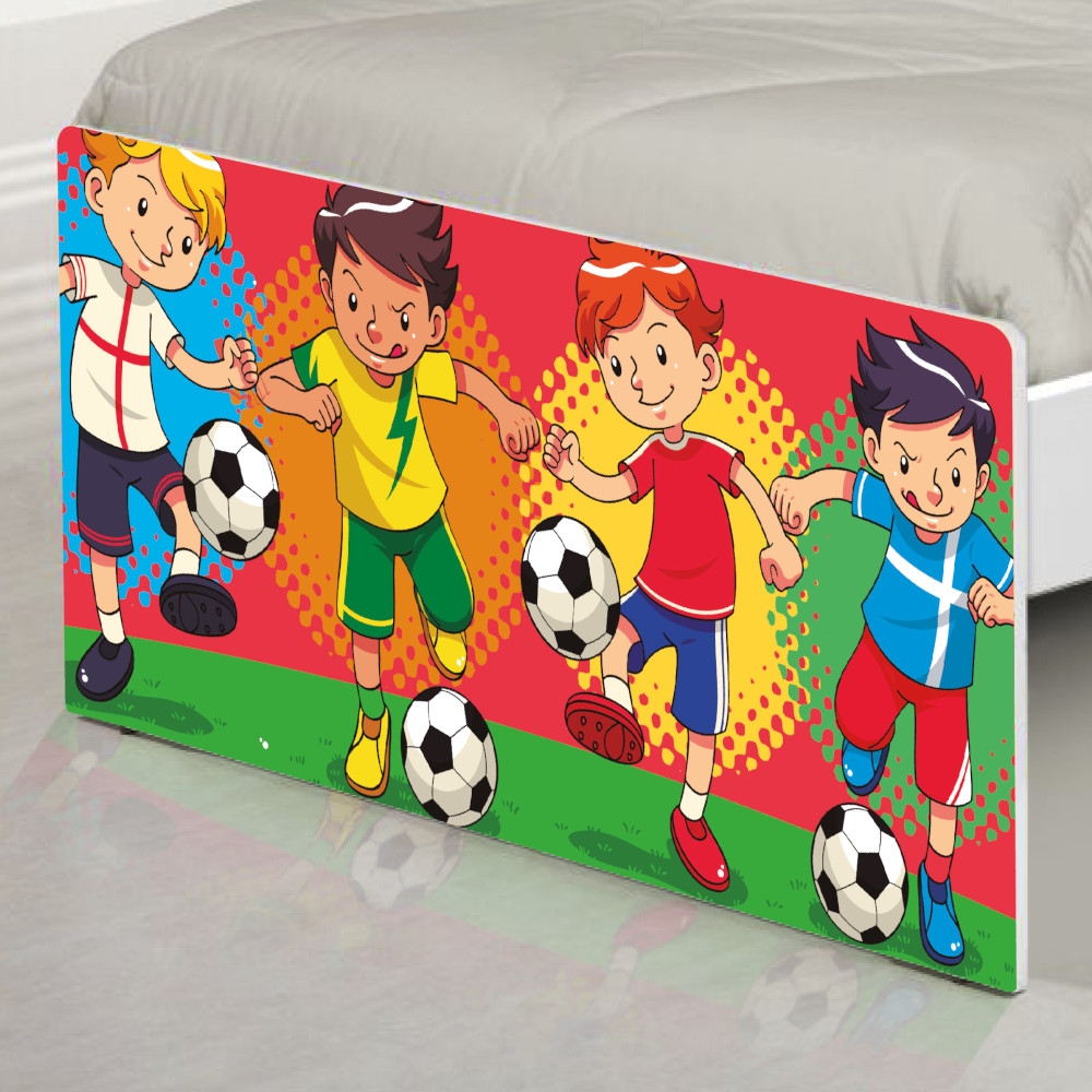 Cama Solteiro Futebol Meninos com Colchão