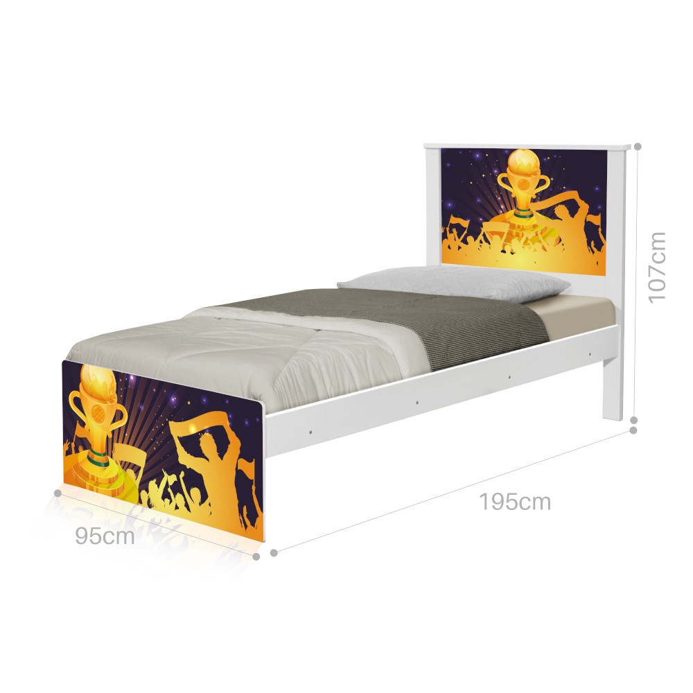 Cama Solteiro Futebol Troféu