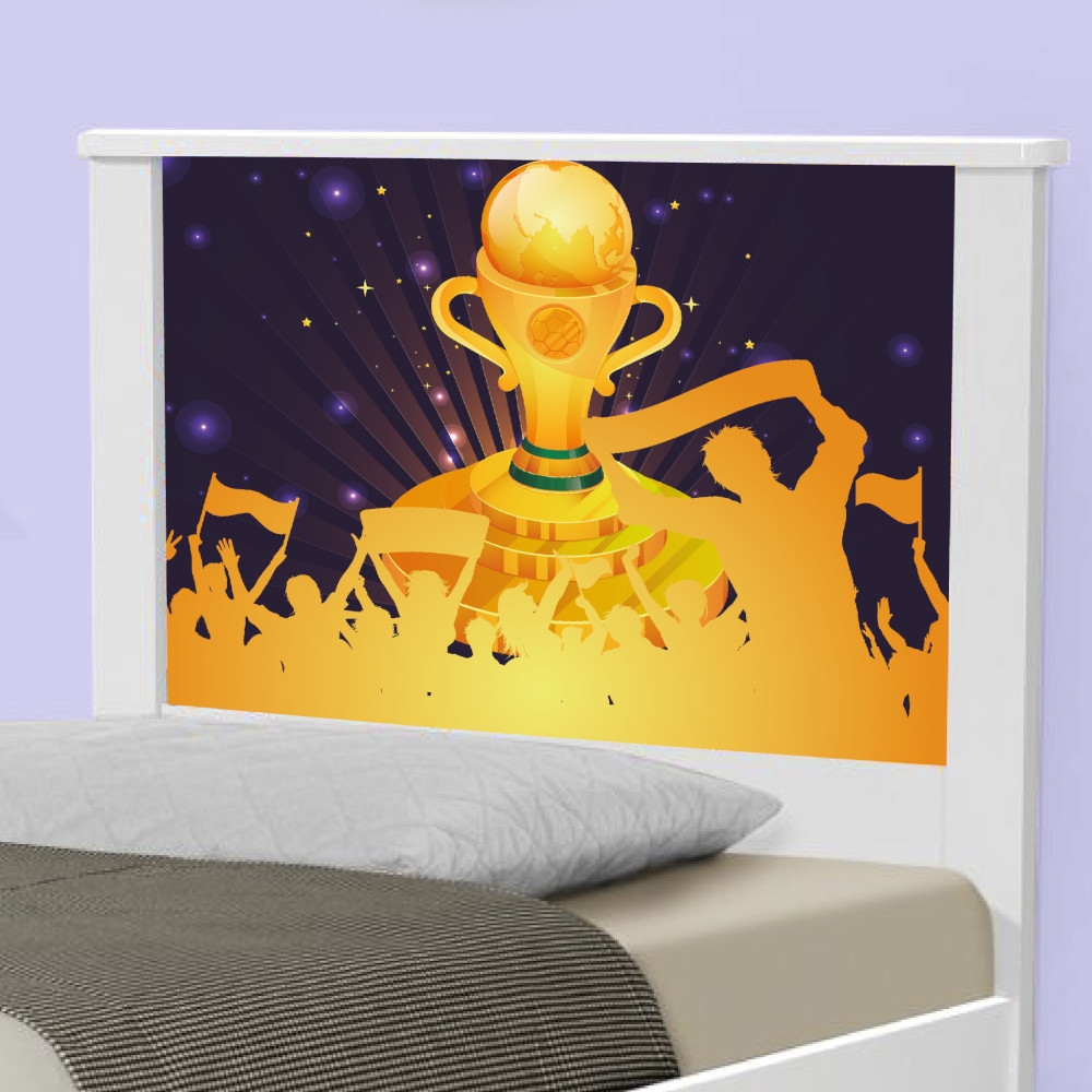 Cama Solteiro Futebol Troféu com Colchão