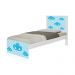 Cama Solteiro Nuvem Menino com Colchão