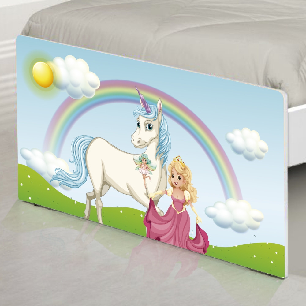 Cama Solteiro Princesa Encantada com Colchão