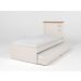 Cama Solteiro Roberta Auxiliar Off White Madeira