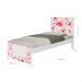 Cama Solteiro Rosas com Colchão