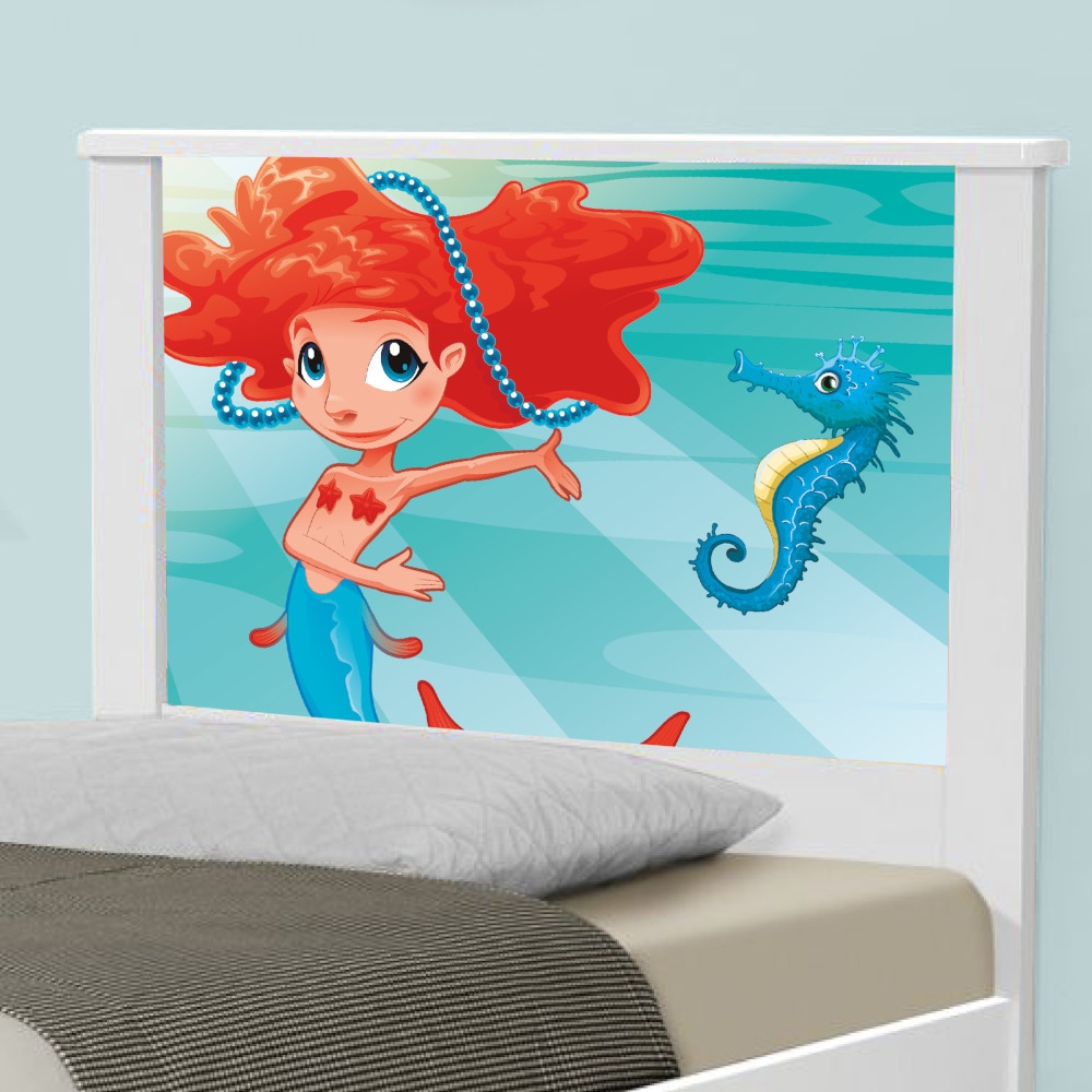 Cama Solteiro Sereia Ruiva