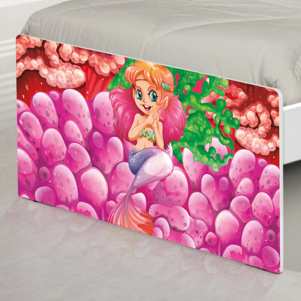 Cama Solteiro Sereia e Corais