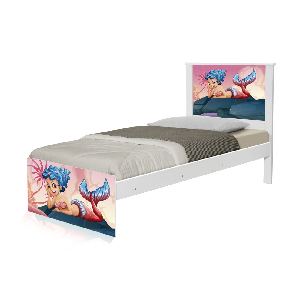 Cama Solteiro Sereia nas Pedras