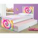 Cama Solteiro Tie Dye com Auxiliar e Colchões