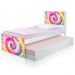 Cama Solteiro Tie Dye com Auxiliar e Colchões